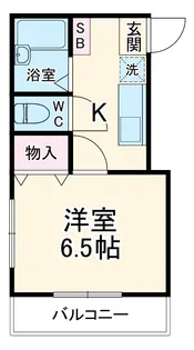 グランブルー日吉【105号室】の間取り