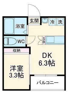 ブラン大宮【2階】の間取り