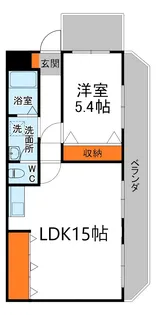 ドミール佐太【8階】の間取り