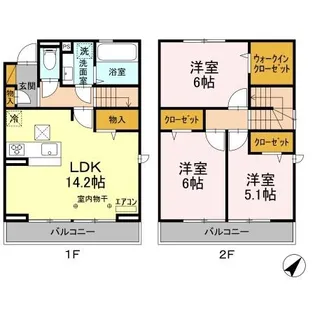 セレシア D棟【1階】の間取り
