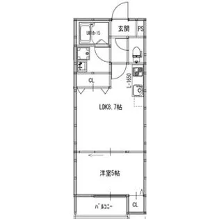 アート塚本【103号室】の間取り