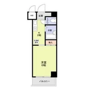 フローレス中原Ⅲ【1階】の間取り