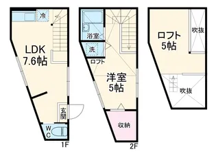 MELDIA一ノ割【1階】の間取り