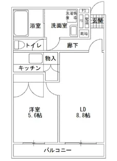 サーティーフォーⅢ【204号室】の間取り
