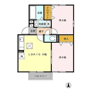 スプリングタウン B【1階】の間取り