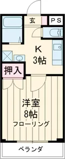 オカダハイツⅡ【105号室】の間取り