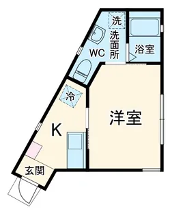 モンステラ羽沢【1階】の間取り