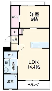 FELICITY GLANZ【1階】の間取り