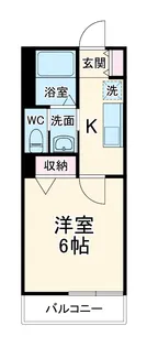 Mark Duo一ノ割Ⅱ【301号室】の間取り
