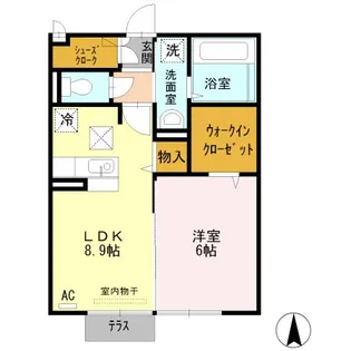 オネスティ【1階】の間取り