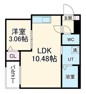 Jack hanadaⅠ【202号室】の間取り