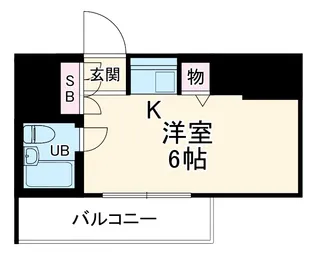 パレ・ドール伊勢佐木町南Ⅱ【306号室】の間取り