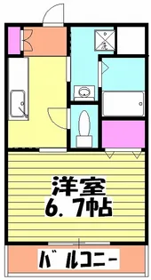 ロイヤルフレア・M【205号室】の間取り