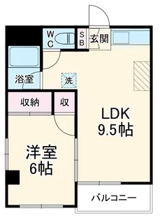 清新マンション【2階】の間取り