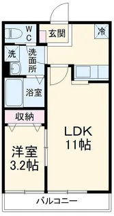 ホワイトヴェール【1階】の間取り