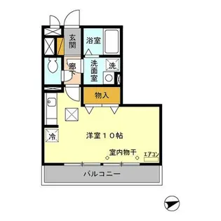 プレミエールあけぼの【106号室】の間取り