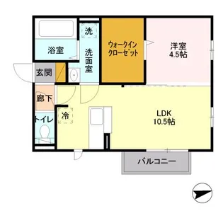 グレイス平須【1階】の間取り