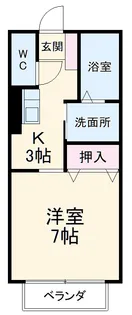 ハウスきららB【207号室】の間取り