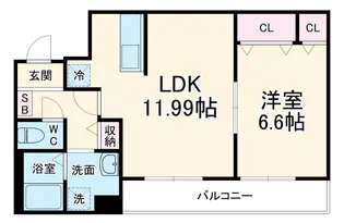 リーブルファイン指扇【2階】の間取り
