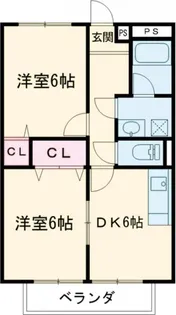 カトレア七番館【1階】の間取り