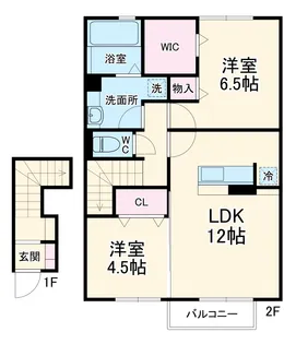 メゾンベルフォーレ【205号室】の間取り