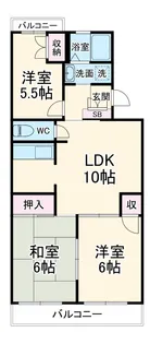 レキシントンマンション松並木【1階】の間取り