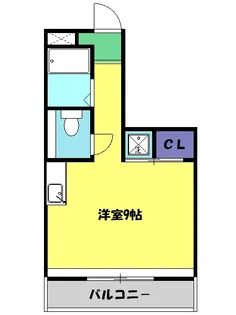 バーン万【202号室】の間取り