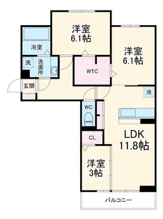 ドゥ・クラージュ【2階】の間取り