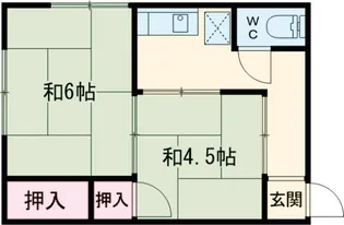 鈴木荘【2階】の間取り