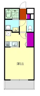 ジ・アパートメントIKEGAMI【102号室】の間取り