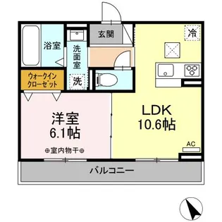 フェリーチェ A棟【1階】の間取り