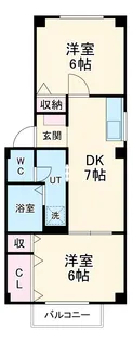 ブレスト南山A【2階】の間取り