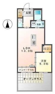 ディアトリMAY【1階】の間取り