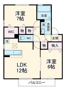 ラ・フィエスタ【1階】の間取り