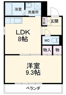 メゾン花水木Ⅱ【201号室】の間取り