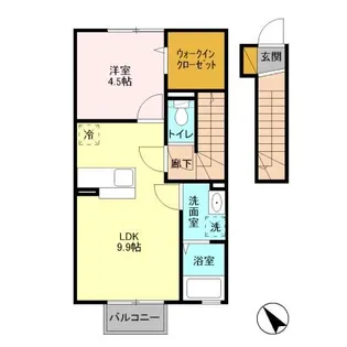 コネクト城南【2階】の間取り
