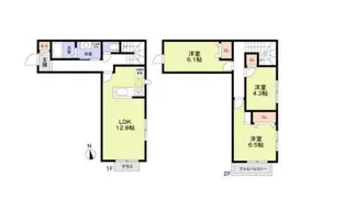 ソラノコミチ【E号室】の間取り