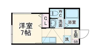 ラフィネ追浜【101号室】の間取り