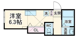 ラフィネ追浜【203号室】の間取り