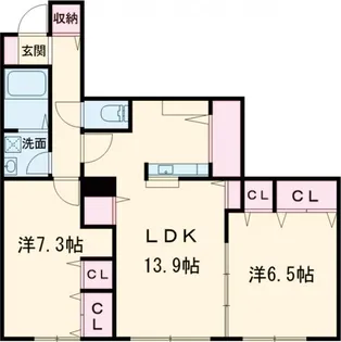 パラッツォ淵野辺 I【3階】の間取り