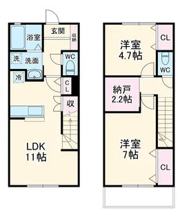 西鶴間KIガーデンズ 参番館【1階】の間取り