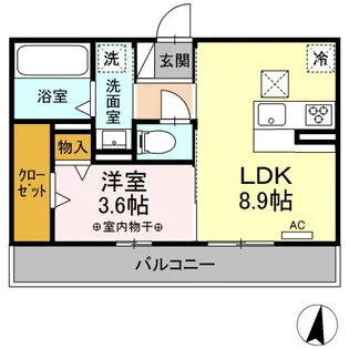 ジャルダンノール【2階】の間取り