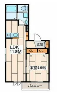 コンフェスト江の島【3階】の間取り