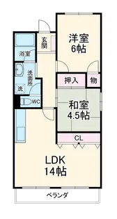 グランドール中桜塚【3階】の間取り