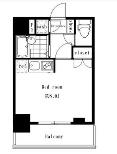 シンシア牛込【5階】の間取り