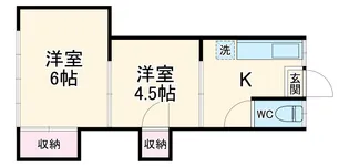 鈴木荘【2階】の間取り