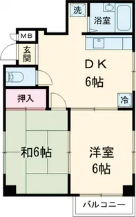 ロワール町田【4階】の間取り