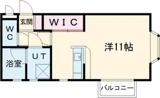 スウィート・ヒル【102号室】の間取り