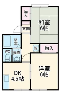 サンヒルズ東【1階】の間取り