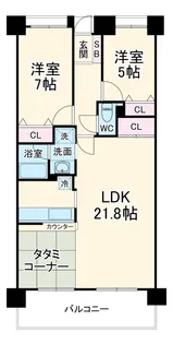 グローリアス安城横山町【703号室】の間取り